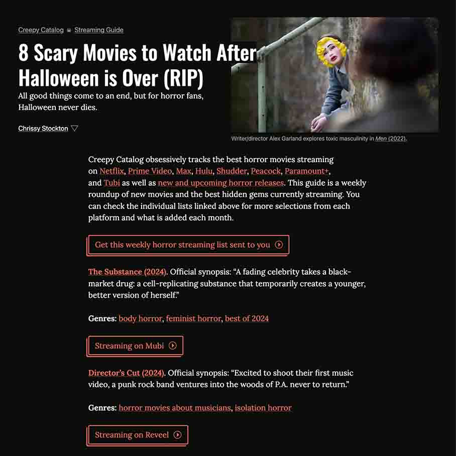 8 Scary Movies to Watch After Halloween is Over (RIP)