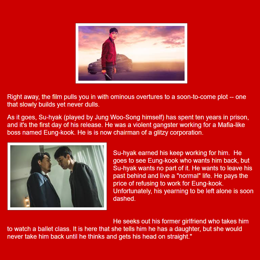   A MAN OF REASON Directed by Jung Woo-Sung