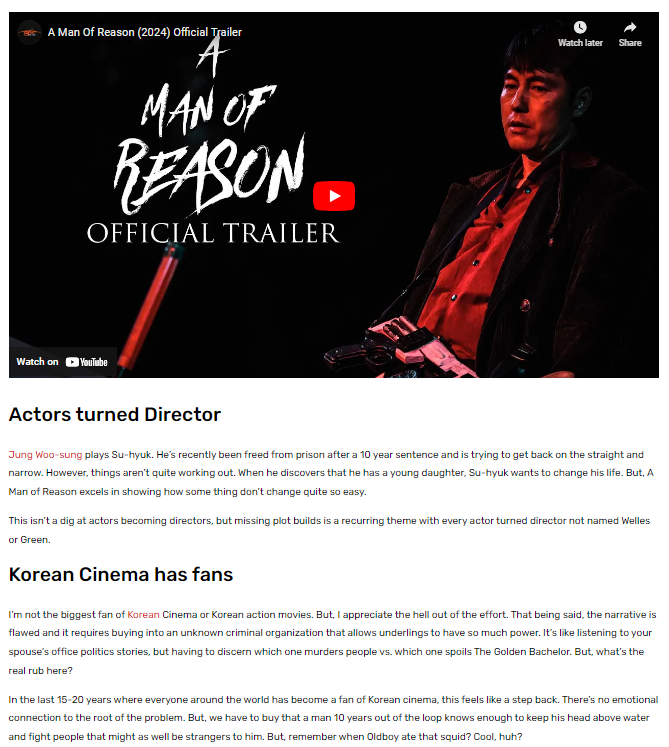 A Man of Reason (2022) [Movie Review]