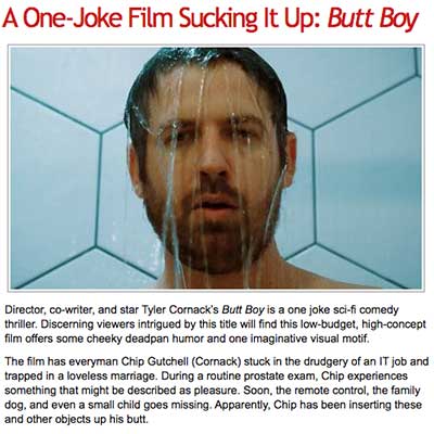A One-Joke Film Sucking It Up: Butt Boy