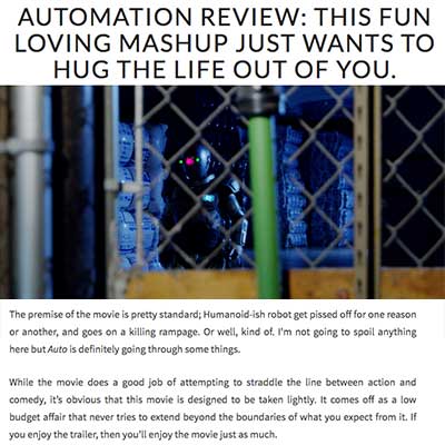 AUTOMATION REVIEW: THIS FUN LOVING MASHUP JUST WANTS TO HUG THE LIFE OUT OF YOU.