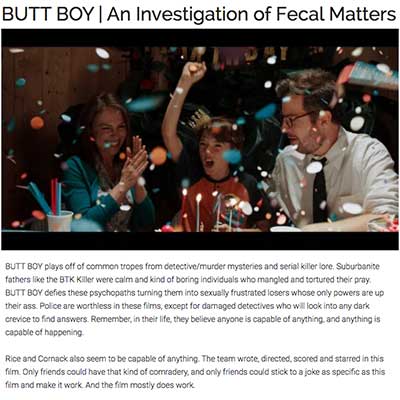 BUTT BOY | An Investigation of Fecal Matters