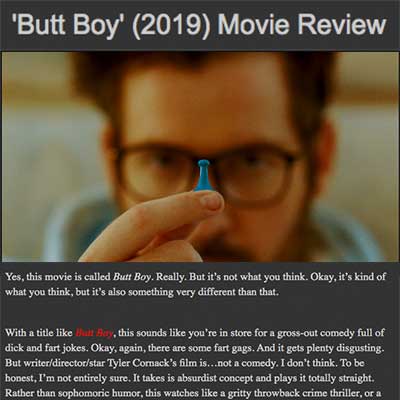 'Butt Boy' (2019) Movie Review