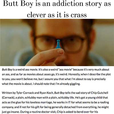 Butt Boy is an addiction story as clever as it is crass