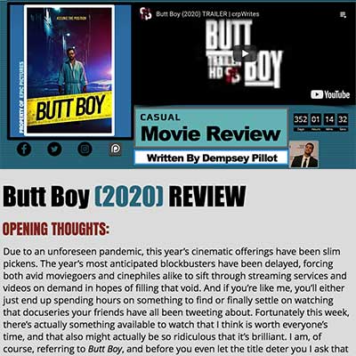 Casual Movie Review - Butt Boy 