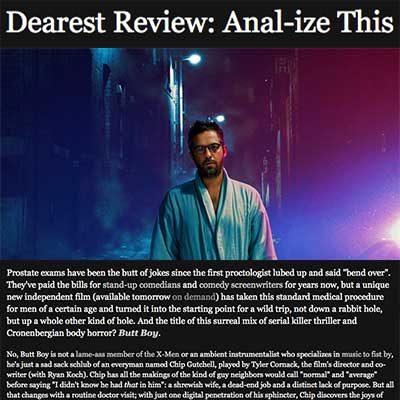 Dearest Review: Anal-ize This