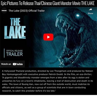 Epic Pictures To Release Thai/Chinese Giant Monster Movie THE LAKE