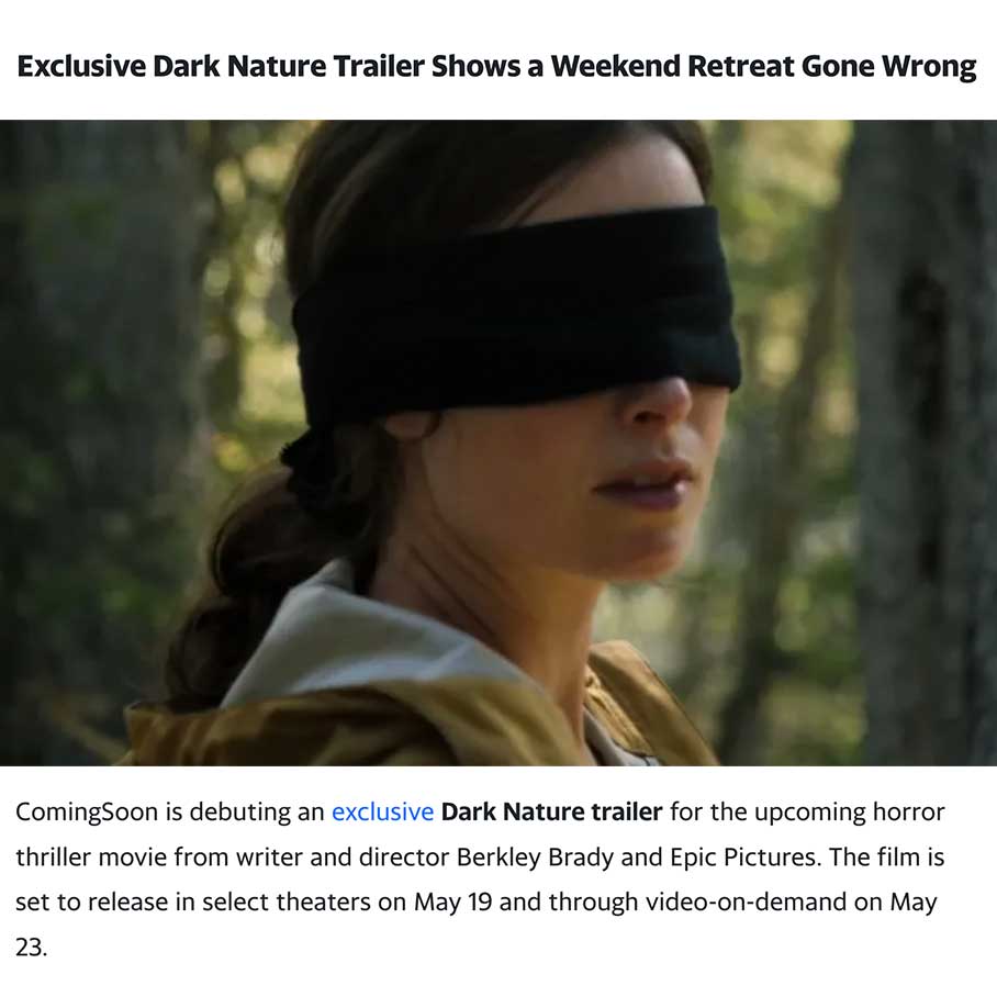 Exclusive Dark Nature Trailer Shows a Weekend Retreat Gone Wrong