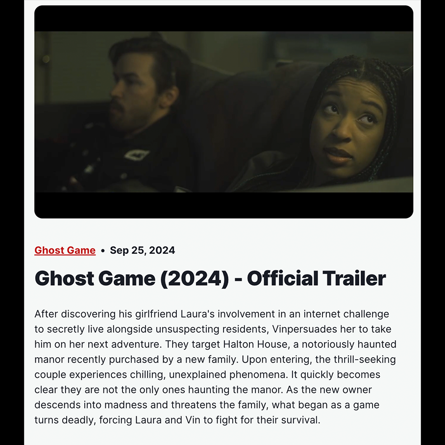Ghost Game (2024) - Official Trailer