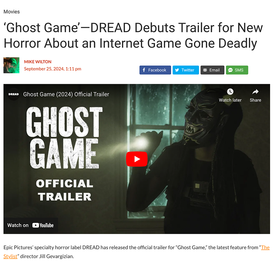 Ghost Game’—DREAD Debuts Trailer for New Horror About an Internet Game Gone Deadly