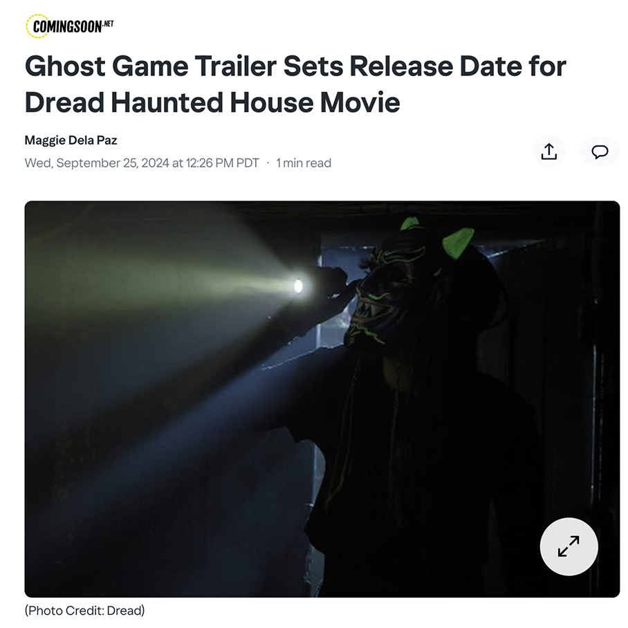 Ghost Game Trailer Sets Release Date for Dread Haunted House Movie