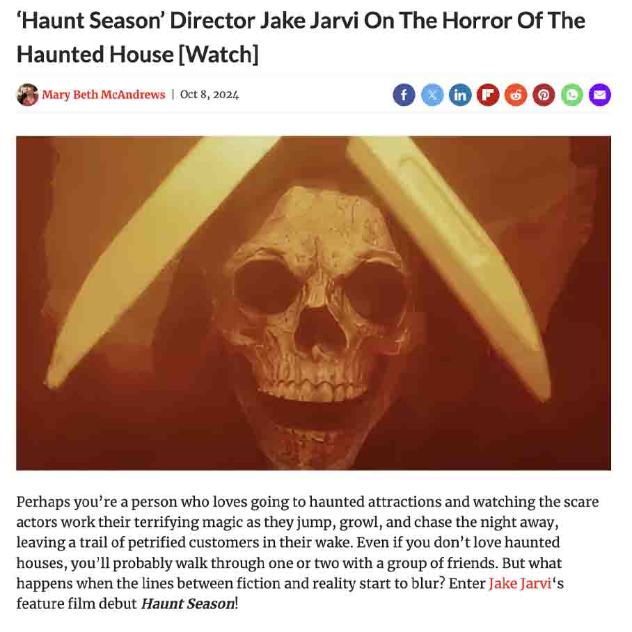 Haunt Season’ Director Jake Jarvi On The Horror Of The Haunted House [Watch]