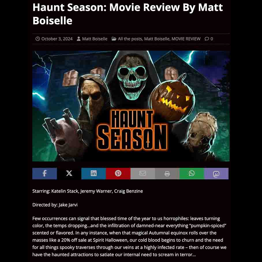 Haunt Season: Movie Review