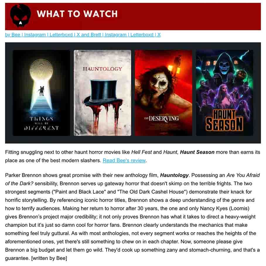 Haunt Season' is upon us , 'Strange Darling' hits digital , Relive 'Mockingbird' , & more!