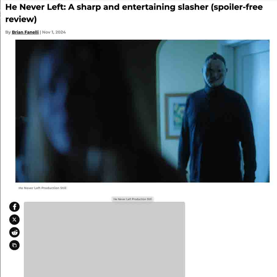 He Never Left: A sharp and entertaining slasher (spoiler-free review)