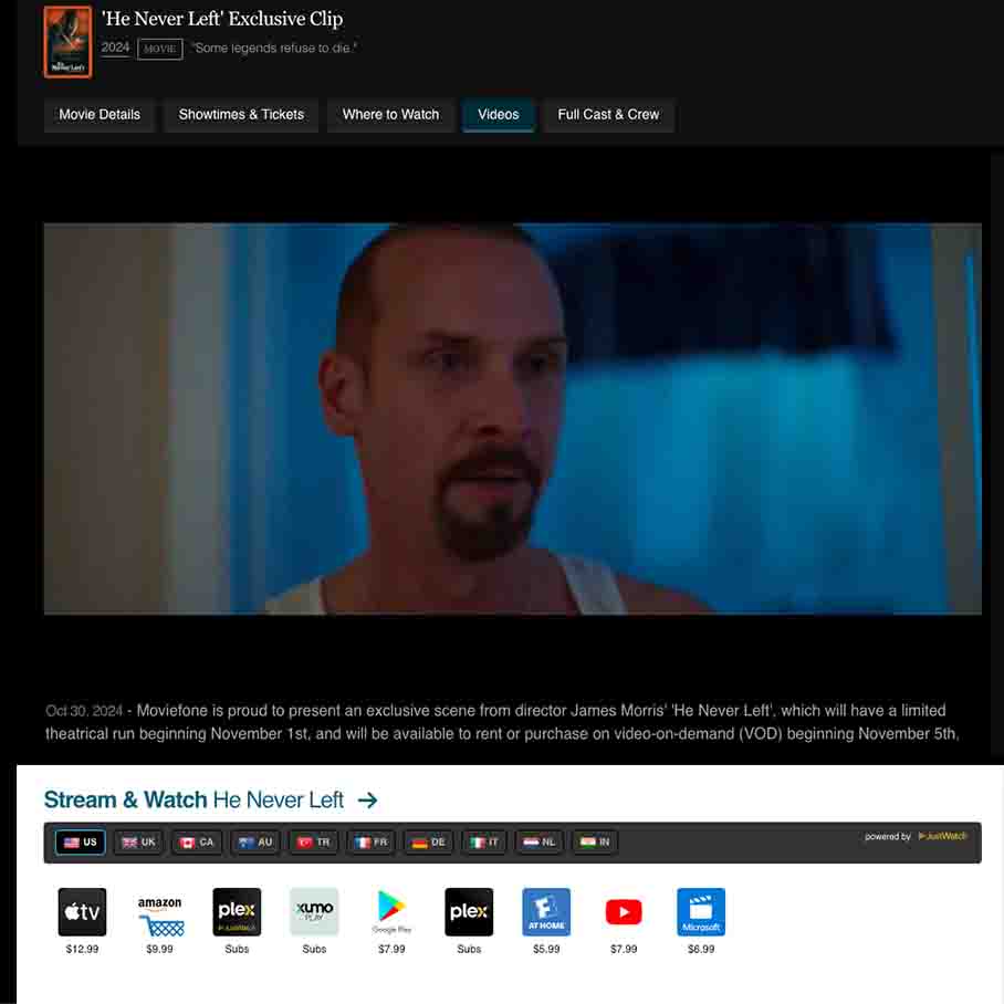 “'He Never Left' Exclusive Clip”