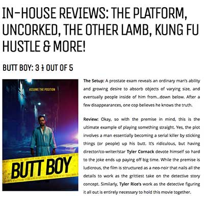 IN-HOUSE REVIEWS: THE PLATFORM, UNCORKED, THE OTHER LAMB, KUNG FU HUSTLE & MORE!