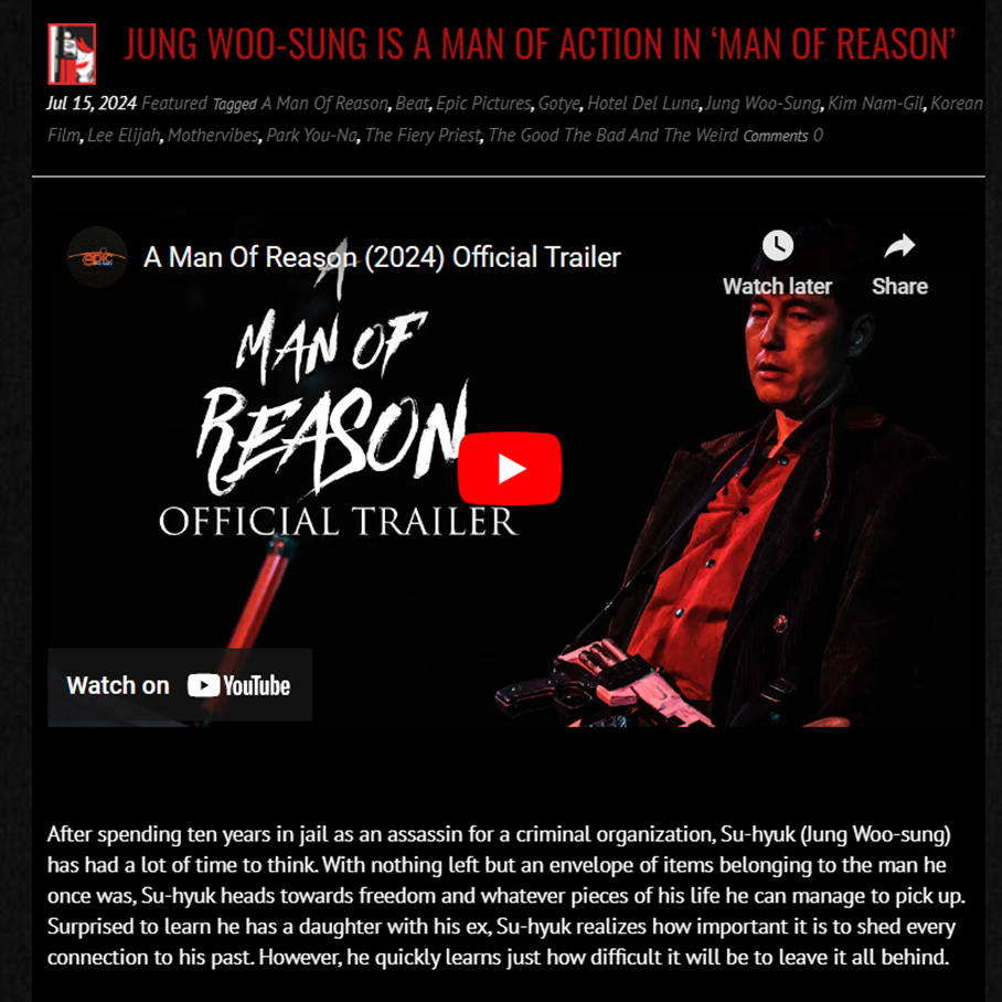  JUNG WOO-SUNG IS A MAN OF ACTION IN ‘MAN OF REASON’