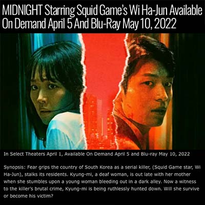 MIDNIGHT Starring Squid Game’s Wi Ha-Jun Available On Demand April 5 And Blu-Ray May 10, 2022