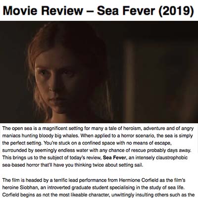 Movie Review – Sea Fever (2019)
