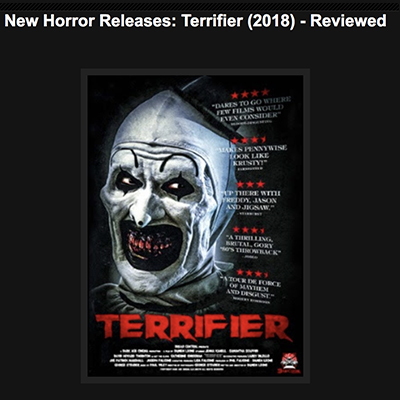New Horror Releases: Terrifier (2018) - Reviewed