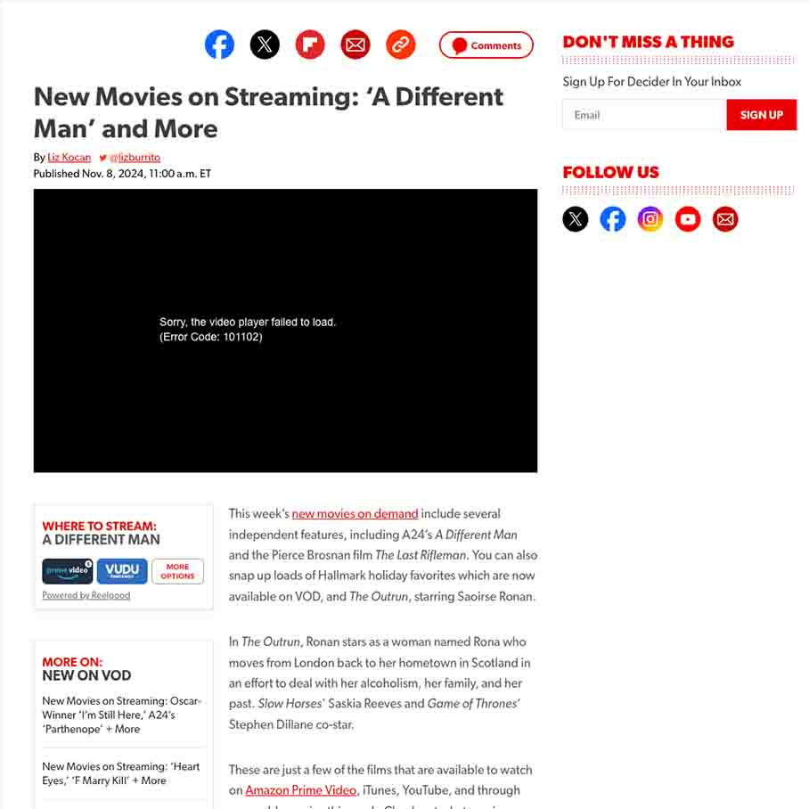 New Movies on Streaming: ‘A Different Man’ and More