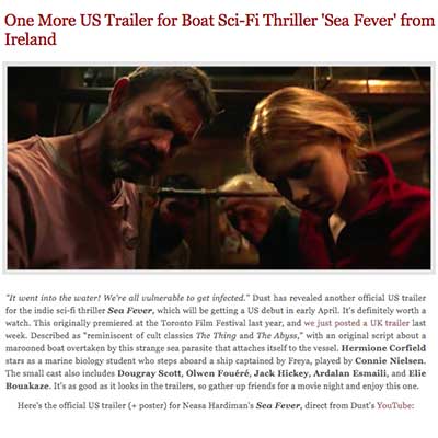One More US Trailer for Boat Sci-Fi Thriller 'Sea Fever' from Ireland