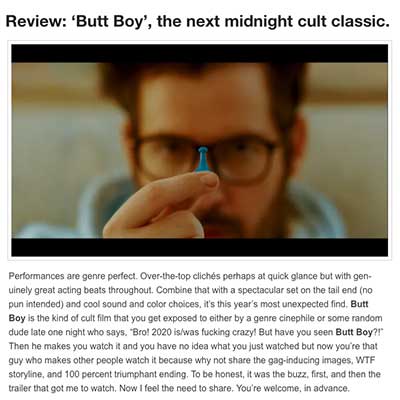 Review: ‘Butt Boy’, the next midnight cult classic.