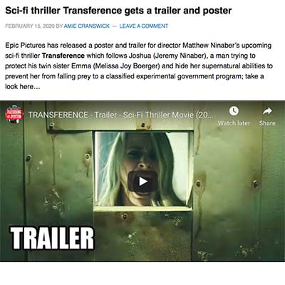 Sci-fi thriller Transference gets a trailer and poster