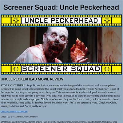 Screener Squad: Uncle Peckerhead