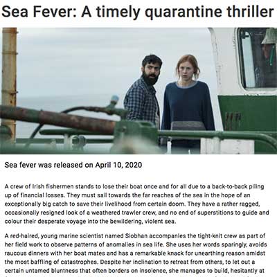 Sea Fever: A timely quarantine thriller