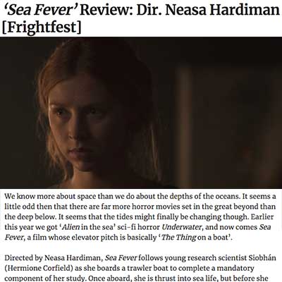 ‘Sea Fever’ Review: Dir. Neasa Hardiman [Frightfest]