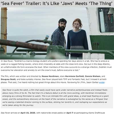 ‘Sea Fever’ Trailer: It’s Like ‘Jaws’ Meets ‘The Thing’