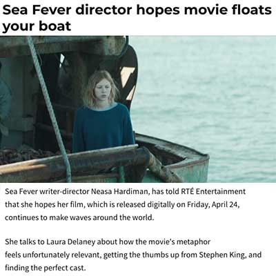 Sea Fever director hopes movie floats your boat