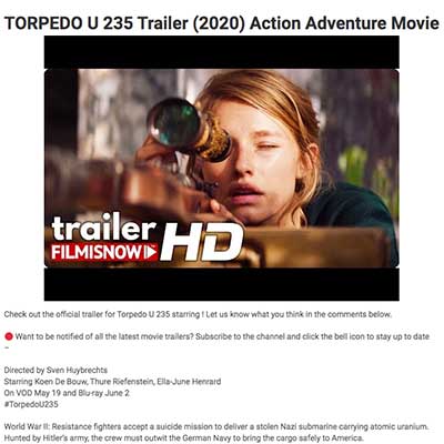 TORPEDO U 235 Trailer (2020) Action Adventure Movie
