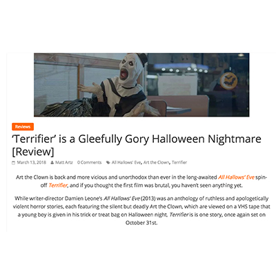 ‘Terrifier’ is a Gleefully Gory Halloween Nightmare [Review]