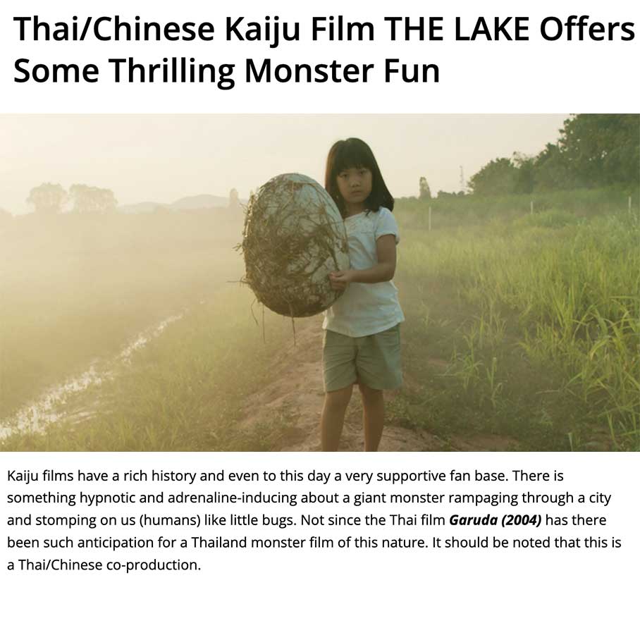 Thai/Chinese Kaiju Film THE LAKE Offers Some Thrilling Monster Fun