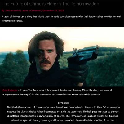 The Future of Crime is Here in The Tomorrow Job