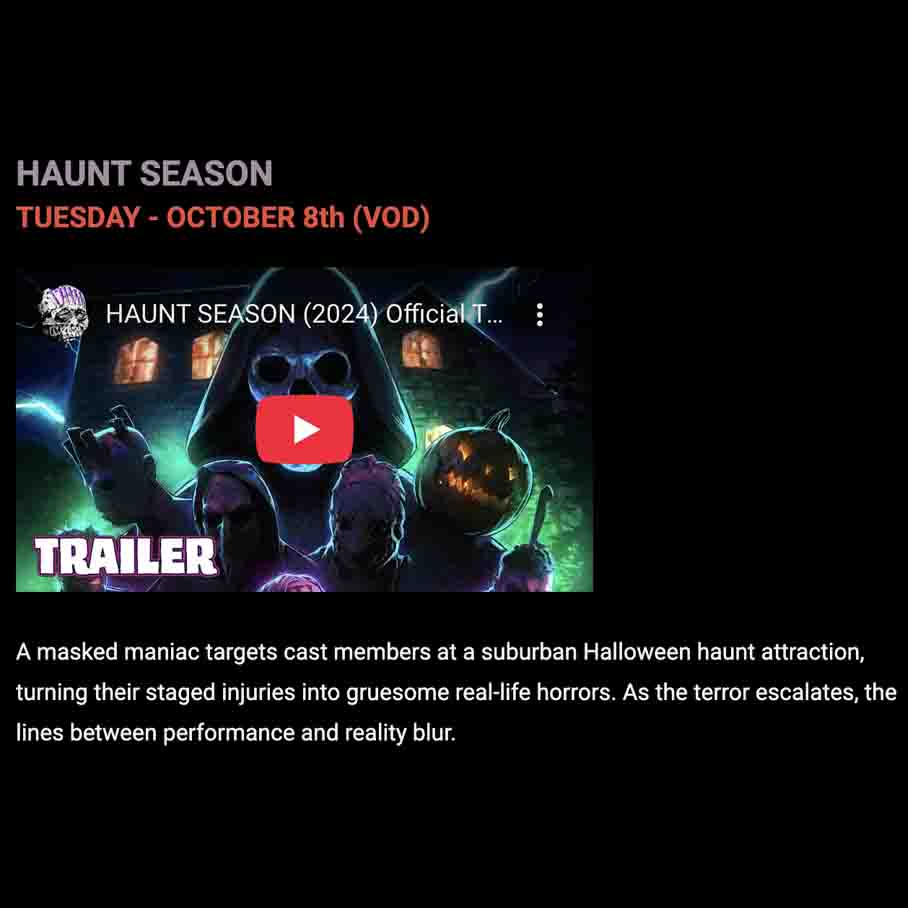 This Week's Notable Horror: 10/07 - 10/13