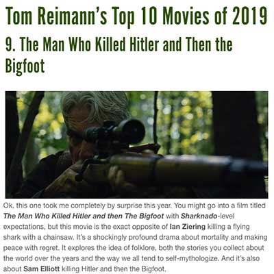 Tom Reimann’s Top 10 Movies of 2019