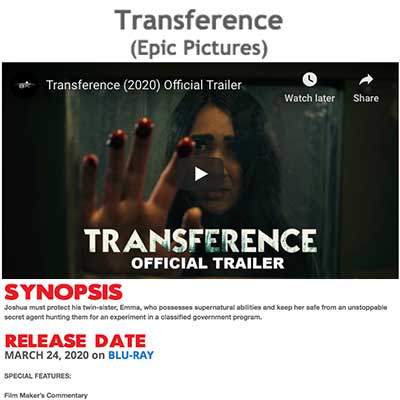 Transference (Epic Pictures)
