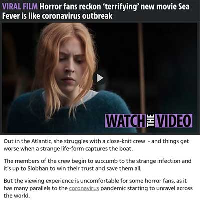 VIRAL FILM Horror fans reckon ‘terrifying’ new movie Sea Fever is like coronavirus outbreak