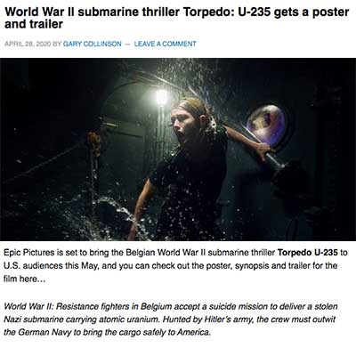 World War II submarine thriller Torpedo: U-235 gets a poster and trailer