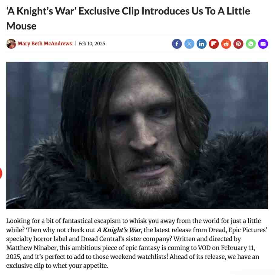 ‘A Knight’s War’ Exclusive Clip Introduces Us To A Little Mouse